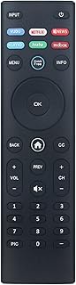 XRT140 Replacement Remote fit for Vizio Smart TV V505-H9 V505-H19 V605-H3 V655-H4 V655-H9 V655-H19 M