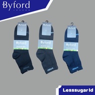 Byford Quarter Foot Socks 3pcs Anti-Bacterial Bamboo Cotton Material