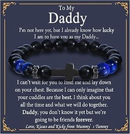 Daddy Gifts Fathers Day Beaded Bracelets for Men Present for Best Daddy Birthday Christmas Bracelet 