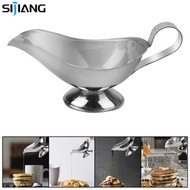 SIJIANG 3 Oz Sauce Boat Soy Sauce Container Gravy Sauce Boat Stainless Steel Steak Sauce Container
