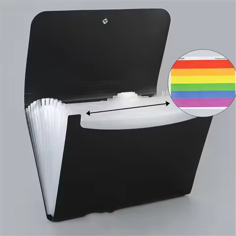 A4 File Paper Folder Large Capacity Waterproof File Organizer Certificates Music Score Test Paper De
