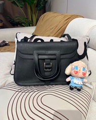 Hermes Halzan 31,STAMP A 黑銀 100%Authentic,98%new  💎尖沙咀中港城門市