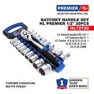 HNL PREMIERE socket wrench hand socket set 20pcs 8-32mm/ socket wrench set