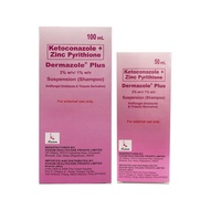 Dermazole Plus Suspension Antifungal Shampoo 50ml / 100ml / LUMI LUSH DSC Ketoconazole Shampoo 120ml