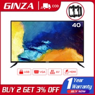 (Free Bracket ) GINZA TV ultra-Slim Flat-Screen TV 40 inch TV Frameless LED TV HD HDMI-AV-VGA-USB Sale TV tv flat screen on sale