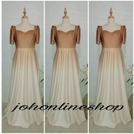 beige ombre modern filipiniana puff up gown