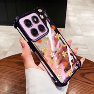 VRQR for Motorola Moto G56 G86 Fallen Leaf Shockproof Transparent Phone Case