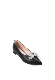 NCY Shoes Sepatu Wanita DAPHNE Flat Shoes Warna Hitam