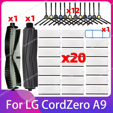 Compatible For Silvercrest SSR1 SSRA1 iLife A7 A9S V8 V8s X750 X800 X785 V80 Rubber Main Side Brush 