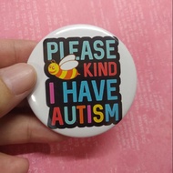 Button badge; Autism Acceptance