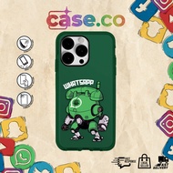 Whatsapp - Soc-Med Life Collection by Case.Co - TPU Bumper Case Casing IP678 Till IP12PROMAX Phone c