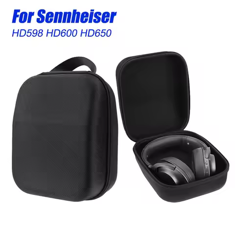 Hard Shell Storage Case Travel Box for Sennheiser HD598 HD600 HD650 Headphones Carring Case Headset