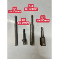 [Japan] 6.35mm screw adapter to 1/4, 3/8, 1/2 Japanese KoKen 110-50B, 11502-50B, 135e-60B - High tor