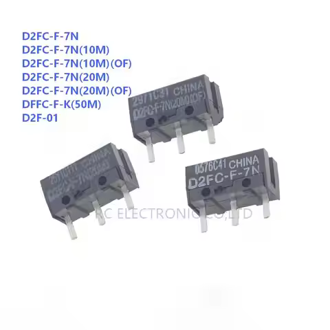 Original Mouse Button Switch D2FC-F-7N D2FC-F-K(50M) D2FC-F-7N(20M)(OF) D2FC-F-7N(10M)(OF) Micro Swi