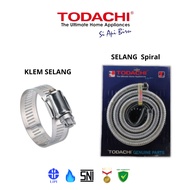 Todachi Paket Selang Regulator + Klem selang regulator gas LPG Premium Quality