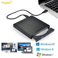 Ptsygantl Slim External Optical Drive Usb 2.0 Dvd Player CD-RW Burner Compatible For Macbook Laptop Desktop Pc