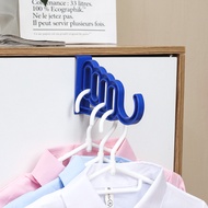Multifunctional Cupboard Door Back Shelf Organizer Hanger Hook Holder Clothes Storage Racks Random C