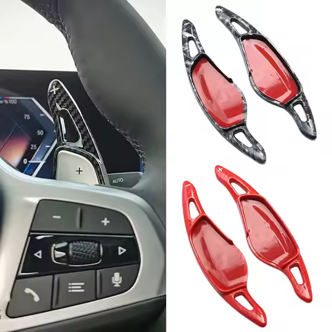 1 Pair Car Shifter Gear Shift Extension Paddles Steering Wheel Paddle For BMW 2 3 4 5 6 7 8 Series G