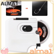 ALMA Fishing Knot Tier, Lightweight ABS Fishing Hook Tier, Portable Electric Automatic White Short H