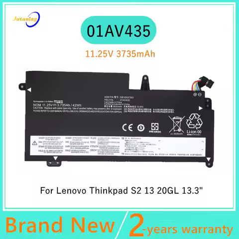 01AV436 01AV437 01AV400 01AV401 Laptop battery For Lenovo ThinkPad 13 1ST GEN 20GJ Chromebook NEW S2