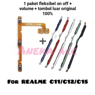 TOMBOL Flexible on off button set + volume + outer button Realme C11/C12/C15 one package of flexible