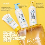 PAKET MS GLOW KIDS BABY DAILY CARE SHAMPO/ CREAM / LOTION / BUBBLE WASH / BODY WASH MS KIDS MSGLOWKI