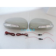 Dahe Automatic Car LED Light+Rearview Mirror Cover Unpainted Suitable For INFINITI FX 35 FX-35 FX35 