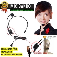 Mic Clip On BANDO Kepala - Microphone Youtuber Gamer Audio Microphone