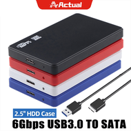 Actual【COD】3.0 2.5"inch SATA Casing Hardisk External HDD External Case - HD 2.5inch SATA USB 3.0  Ex