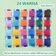 MEKANSM DIY Perler Fuse Beads Set  Manik-Manik Sekering Kit Warna-warni Paket DIY Manik-manik Setrik