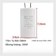 CBB60 Miniature Oil-Free Air Compressor Start Capacitor Pump Accessories 35UF Car Wash Machine Runni