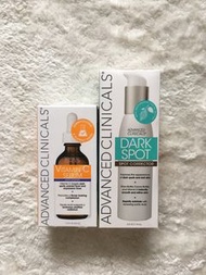 美國 Advanced Clinicals 美白套裝 Advanced Clinicals Vitamin C Serum 52ml + Dark Spot Spot Corrector  118 m