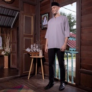 Kurta Gorilla Lengan 3 Suku - Grey