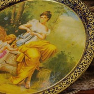 古董英國製金屬老托盤製 W920