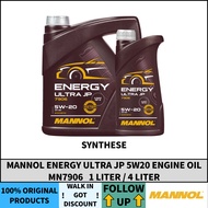 MANNOL MN7906 Energy Ultra JP 5W-20 1L/4L Engine Oil Fully Synthetic (MADE IN GERMANY)