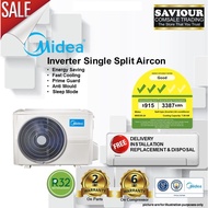 MIDEA MSEID24 R32 INVERTER SINGLE SPILT AIRCON 24000 BTU