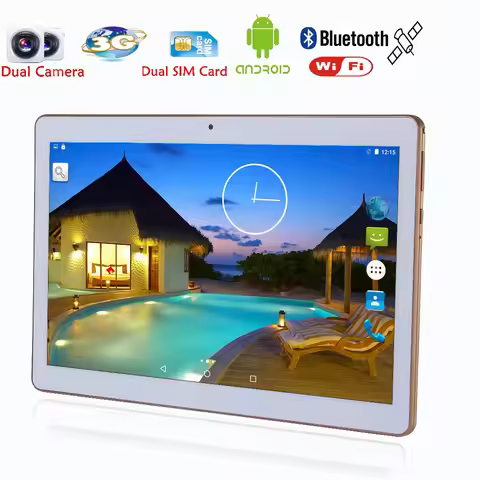 New 10 Inch Original Google Tablet Pc Octa Core 4GB RAM 64GB ROM Android 13 Dual SIM 3G Phone Call 4