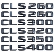 3D Black Letters ABS Car Trunk Stickers Emblem For Mercedes Logo W218 W219 CLS220 CLS260 CLS300 CLS3