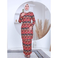 Baju Kurung Moden Laura Mango 8D Aurora D'Boutique Raya 2025 - Koleksi Raya Terbaru