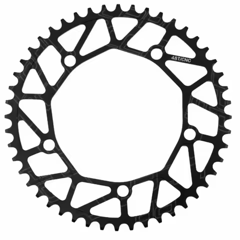 Durable 48T Bicycle Chainring 130BCD High Performance Single Disc Chainring Lightweight Bike Crank C