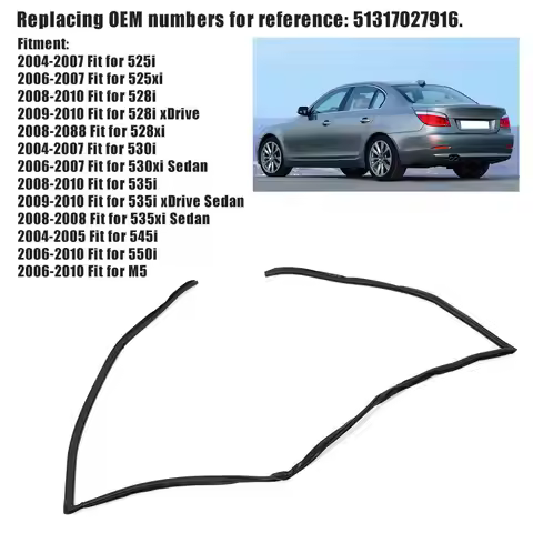 For BMW E60 5 Series 525i 530i 528i 2004-2010 51317027916 Car Rear Upper Trunk Windshield Upper Moul
