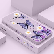 Creative Purple Butterflies Phone Case For Samsung Galaxy S10 S10E Plus Soft Cover S9 Plus Comfortable Feel