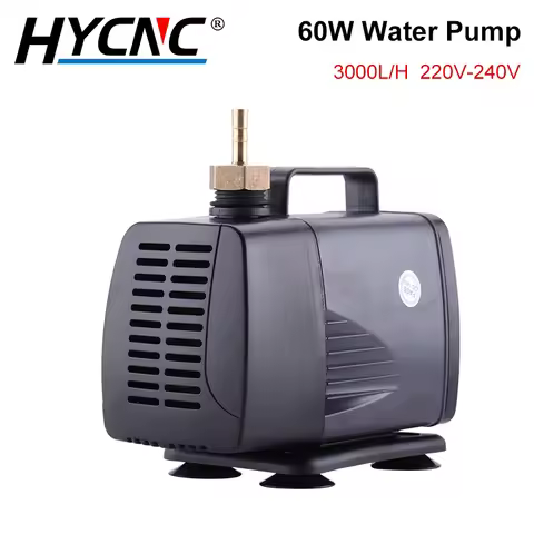 60W 3.0M Multifunctional Submersible Water Pump 3000L/H Aquarium Water Pump 220V-240V For CNC Router