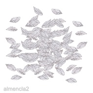 [AlmenclafdMY] 100Pcs Leaf Pattern Charms Jewelry Making Accessories 18x10mm Fashion Charms