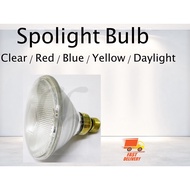 Spotlight Bulb 18W  / 80W / 120W Par38  (Clear / Red / Blue / Yellow / Daylight )