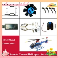 CHANMVPHD EC135 Model Aircraft, Universal Black Remote Control Helicopter,  DIY Aircraft Parts Acces