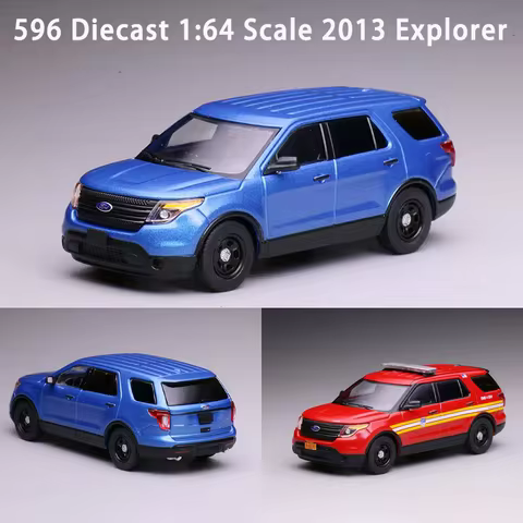 596 Diecast 1:64 Scale 2013 Explorer Alloy Simulation Car Model Collection Ornaments Static Display