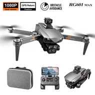เครื่องบินไร้คนขับ RG601MAX ขนาดใหญ่ความละเอียดสูง 1080P ภาพถ่ายทางอากาศหลีกเลี่ยงอุปสรรคโดรน GPS กล