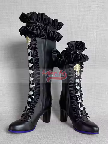 Honkai: Star Rail The Herta Cosplay Boots Women Cos Black Shoes