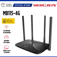 Mercusys MB115-4G 300Mbps / MB135-4G / MB235-4G (Dual-Band) AC1200 Wireless N 4G LTE Router  with Na